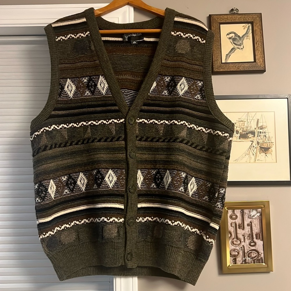 Grandpa Sweater Vest-Hyde Park